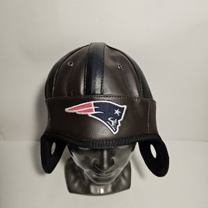 Reebok NFL New England Patriots Faux Leather Hat / Helmet Vintage Style